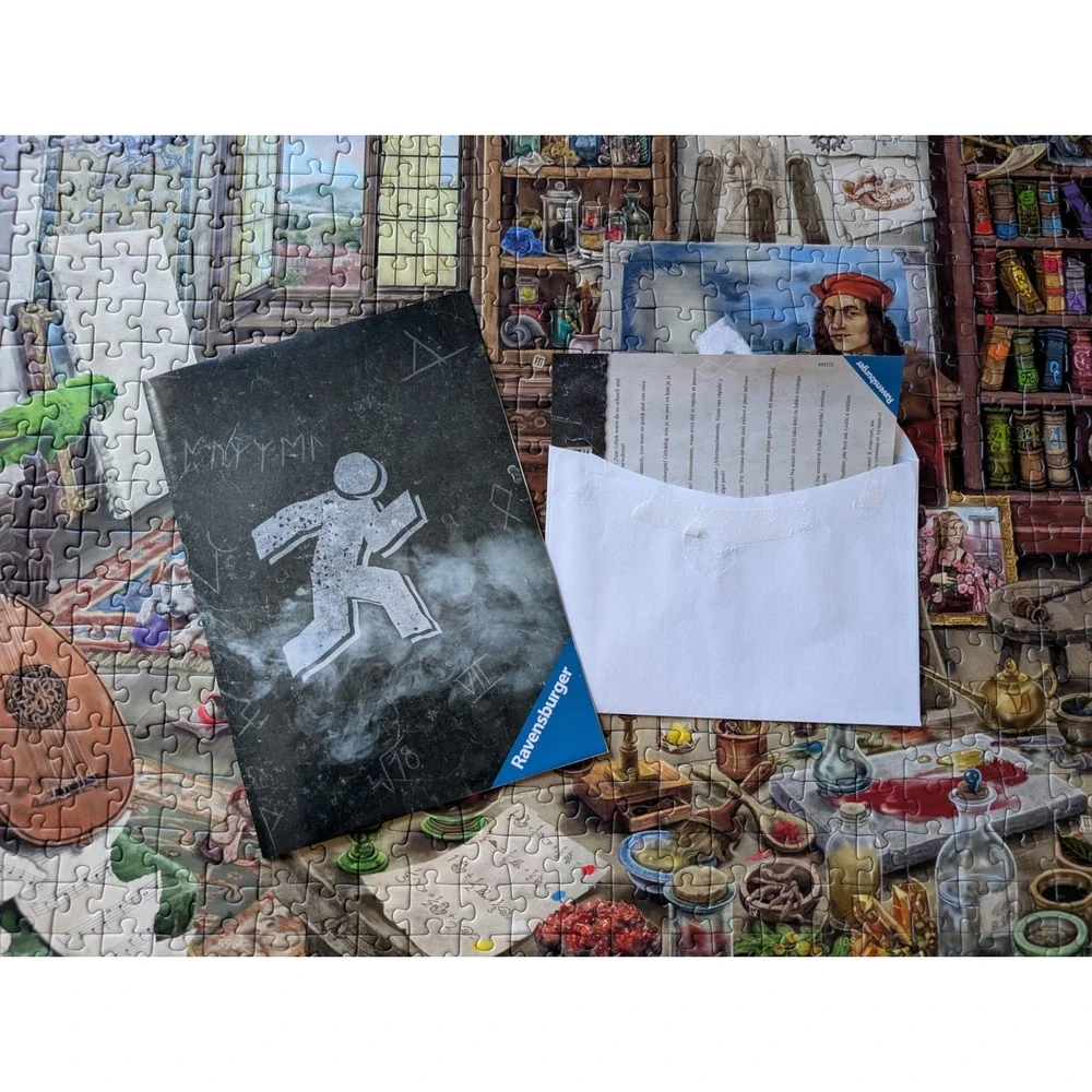 Ravensburger Escape Puzzle 759 Artist Studios Complete Solution Envelope Opened - Picture 3 of 10